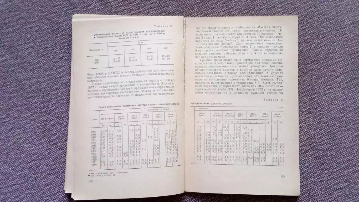 Н. Ж. Булгакова - Отбор и подготовка юных пловцов 1978 г. ФиС Плавание Спорт 5
