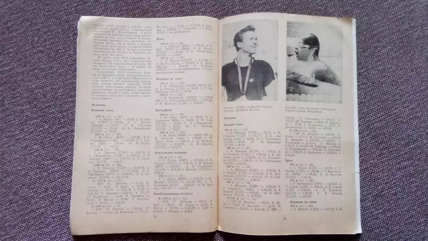 Ежегодник : Плавание 1986 г.ФиССпорт Олимпиада Олимпийские игры 5