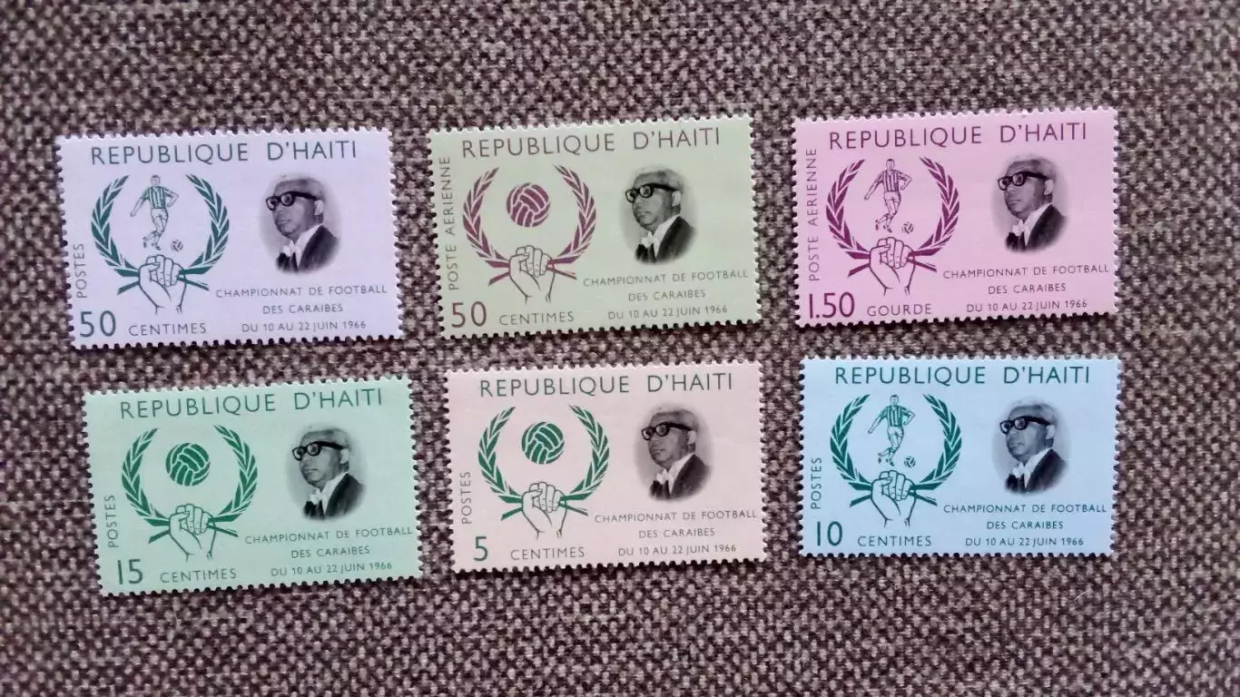 Гаити Чемпионат Мира по футболу в Англии 1966 полная серия MNH ** Футбол Спорт