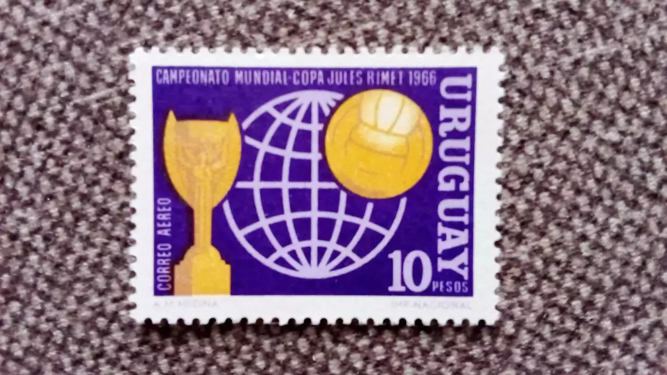 Уругвай Чемпионат Мира в Англии 1966 полная серия MNH ** Футбол Спорт