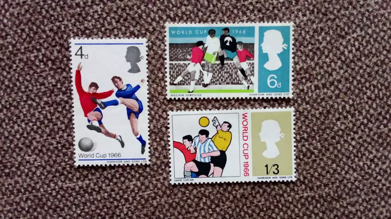 Великобритания Чемпионат Мира в Англии полная серия MNH ** Футбол Спорт