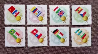 Венгрия Чемпионат Мира в Чили 1962 полная серия MNH ** Футбол Спорт Филателия