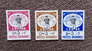 Афганистан Чемпионат Мира в Англии 1966 полная серия MNH ** Футбол Спорт