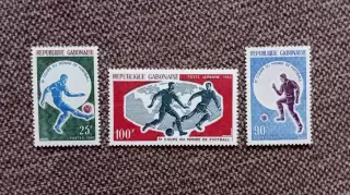 Габон Чемпионат Мира в Англии 1966 полная серия MNH ** Футбол Спорт