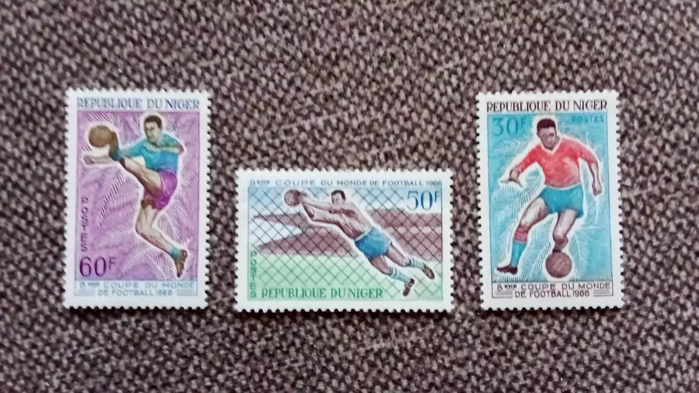 Нигер Чемпионат Мира в Англии 1966 полная серия MNH ** Футбол Спорт