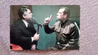 Актеры и актрисы кино и театра СССР : С. Бондарчук и Г. Жженов в фильме 1975 г.