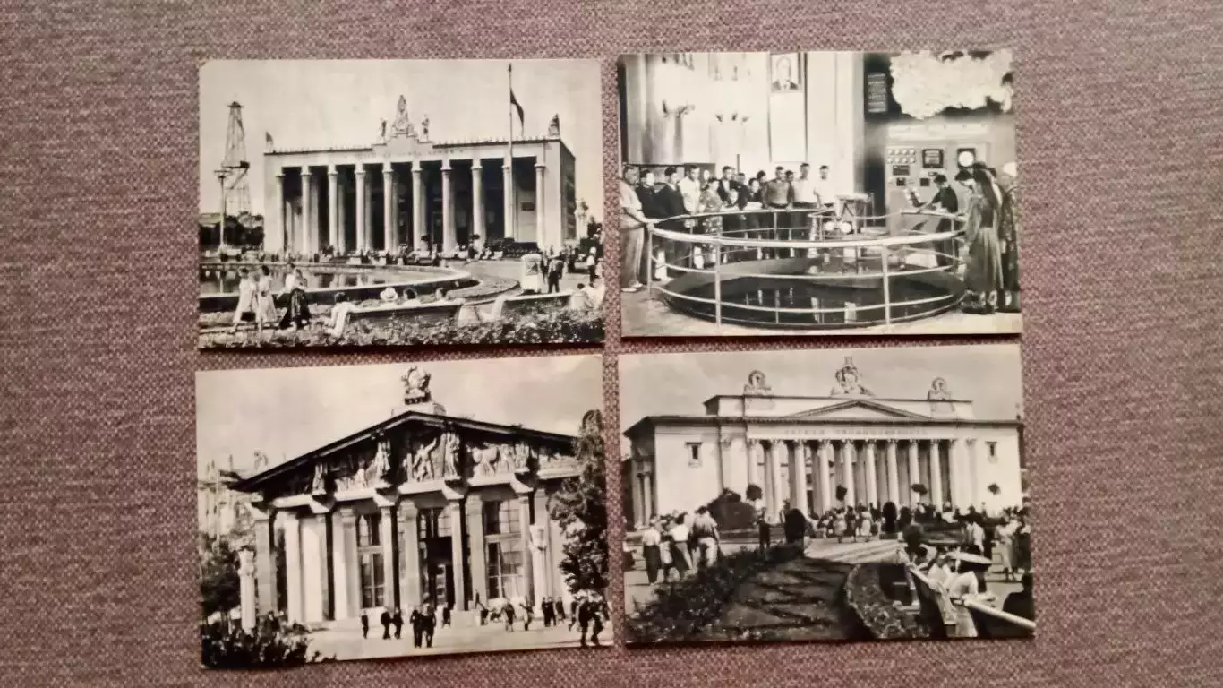 Москва. Всесоюзная промышленная выставка 1957 г. полный набор - 15 открыток 3