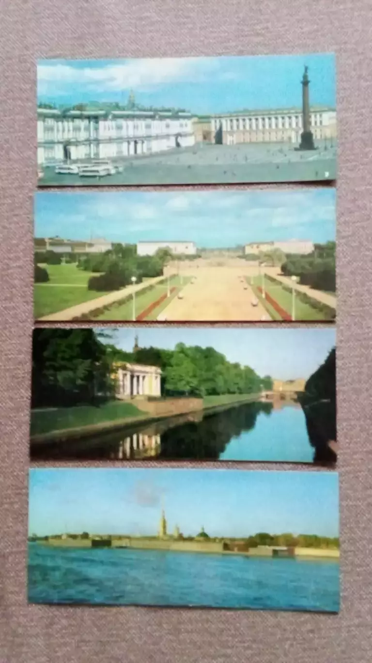 Города СССР : Ленинград (Санкт-Петербург) 1982 г. полный набор - 10 открыток 3