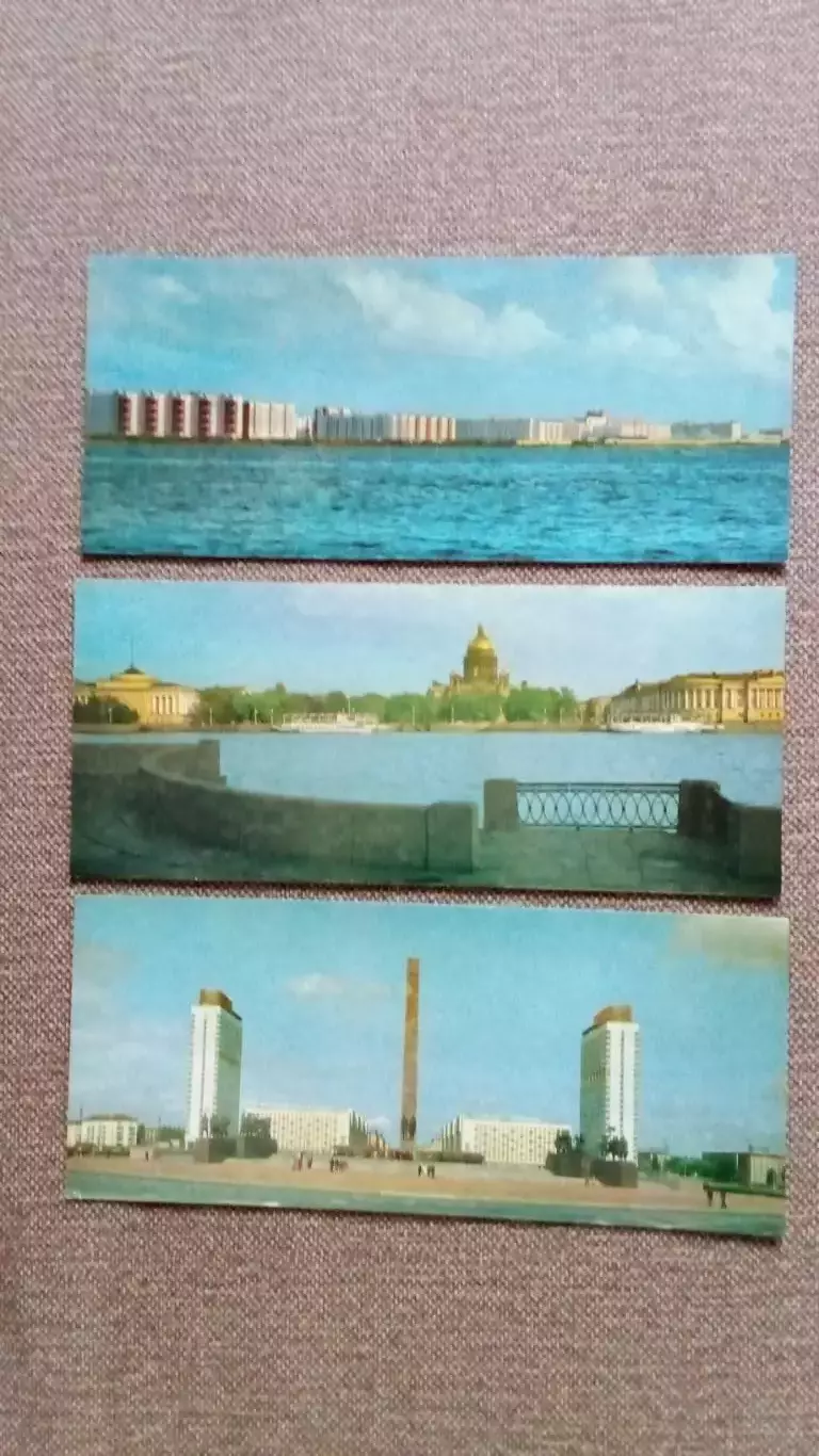 Города СССР : Ленинград (Санкт-Петербург) 1982 г. полный набор - 10 открыток 4