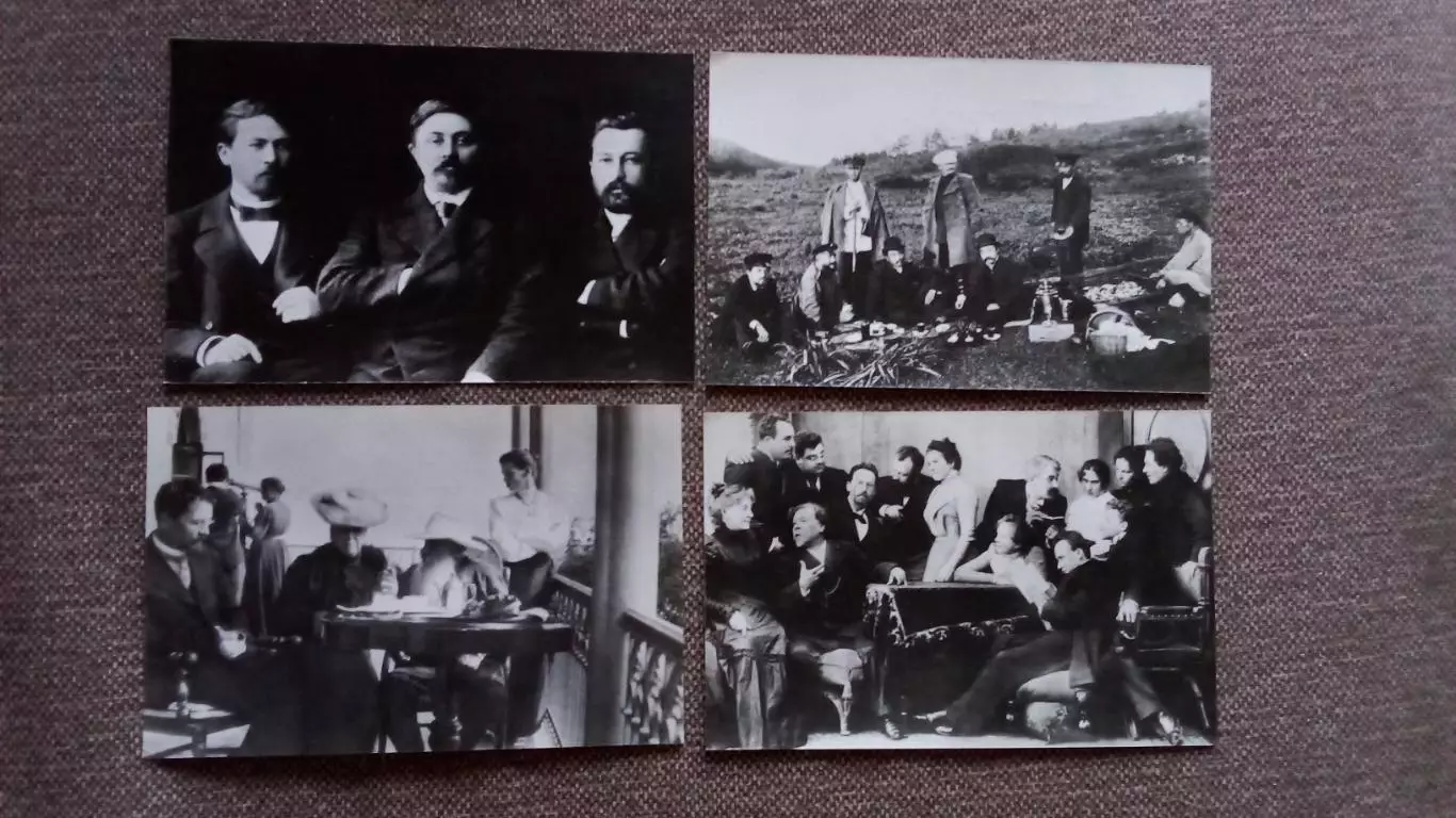 А.П. Чехов (1860 - 1904 гг.) 1978 г. полный набор - 12 открыток (чистые) 3