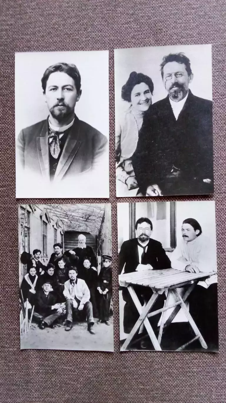 А.П. Чехов (1860 - 1904 гг.) 1978 г. полный набор - 12 открыток (чистые) 5
