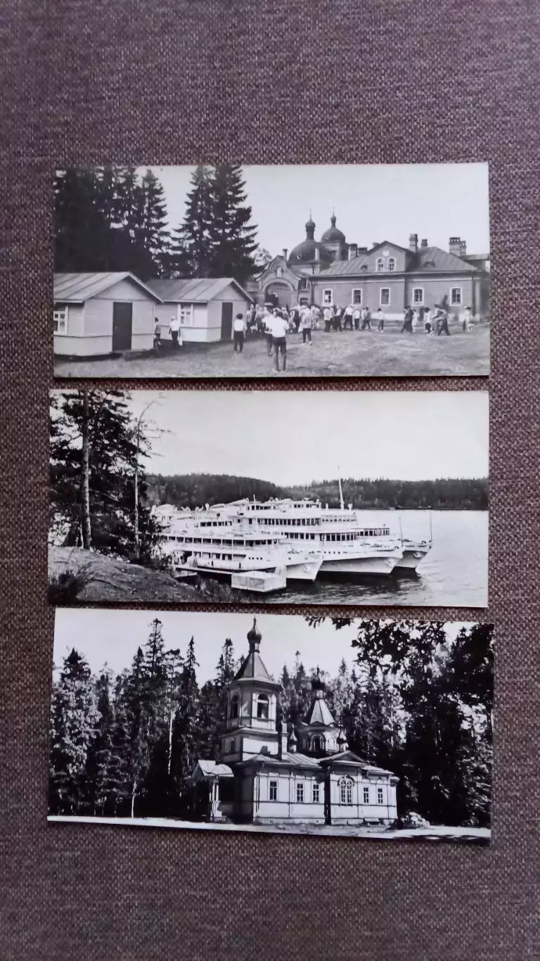 Памятные места СССР : Остров Валаам 1981 г. полный набор - 10 открыток (чистые) 3