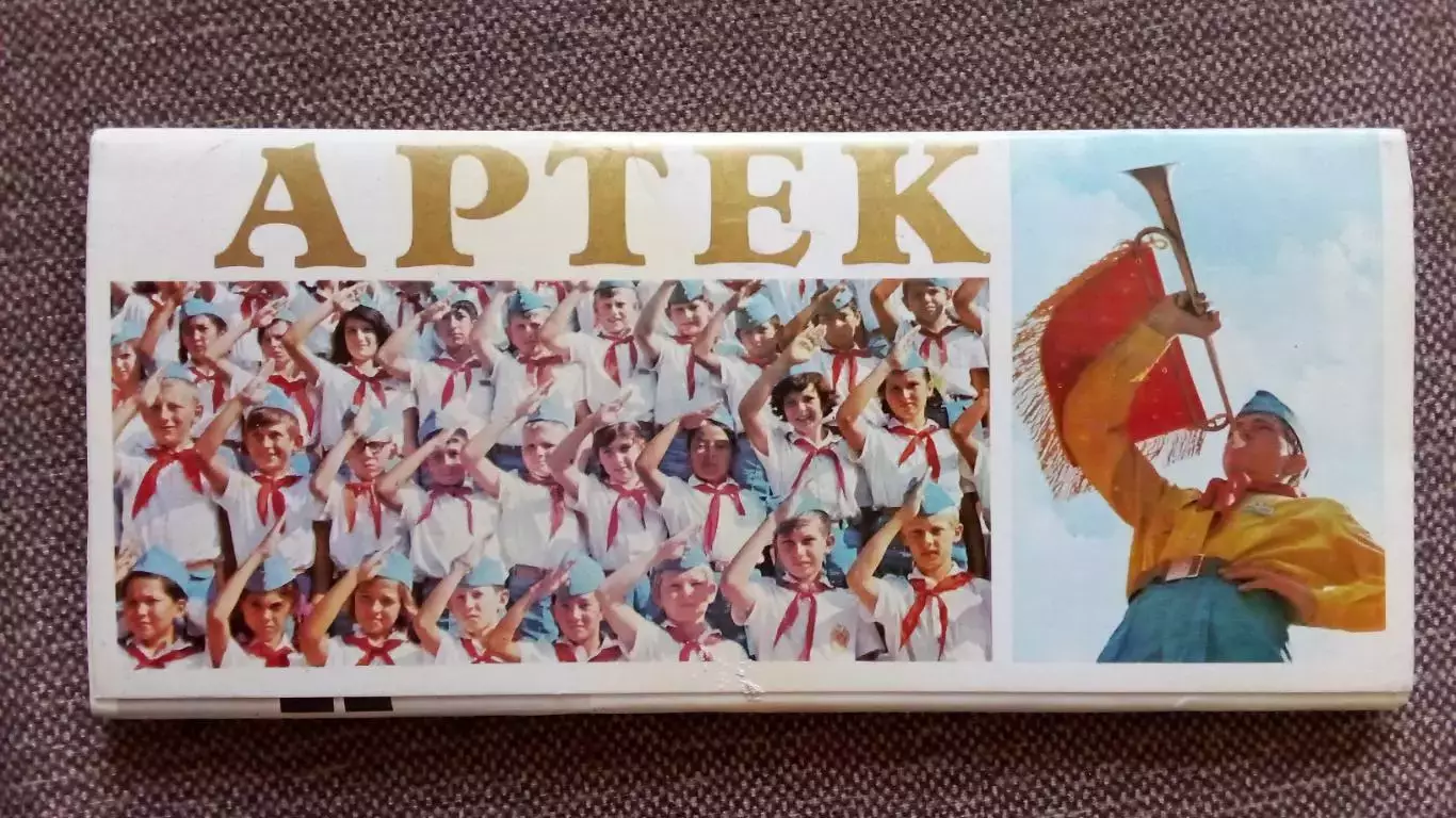 Пионерский лагерь Артек 1976 г. полный набор - 16 открыток (чистые) Пионер