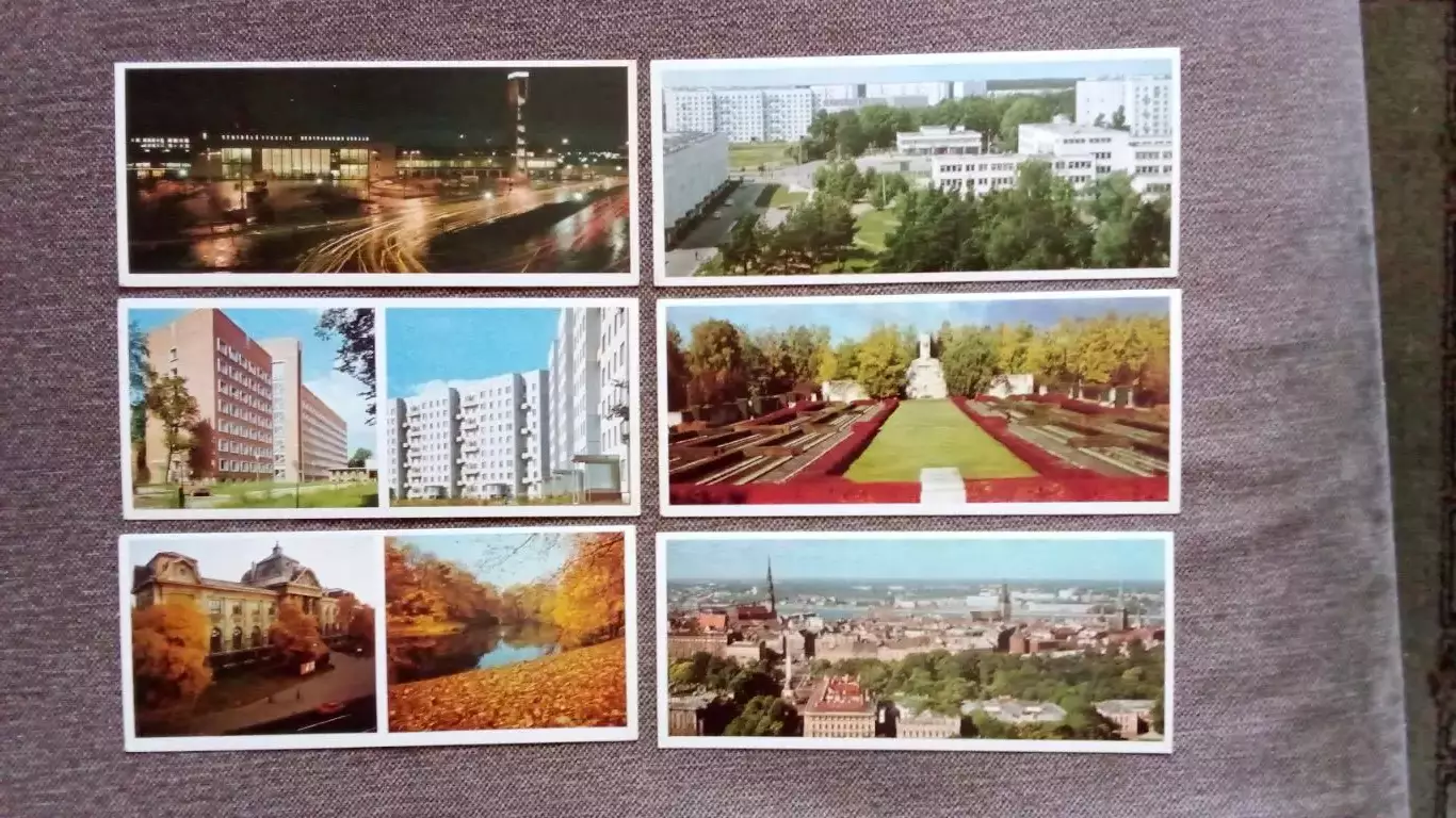Города СССР : Рига (Латвия) 70 - е годы полный набор - 18 открыток (чистые) 3