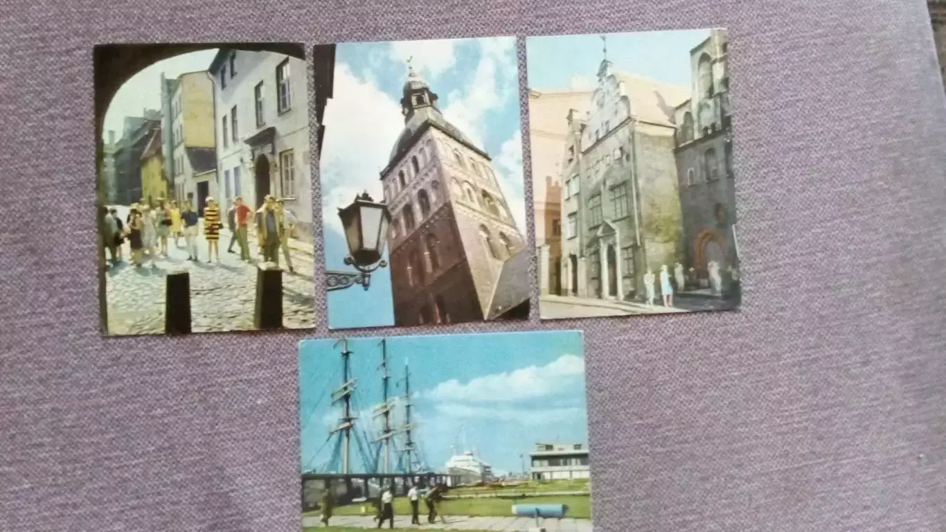 Города СССР : Рига (Латвия) 60 - е годы . полный набор - 16 открыток (чистые) 5