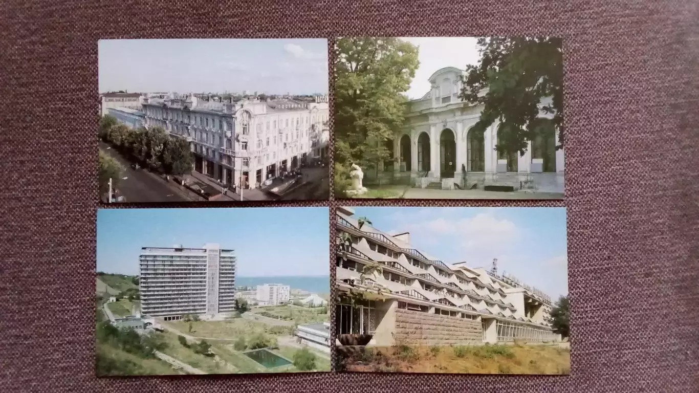 Города СССР : Одесса (Украина) 1987 г. полный набор - 15 открыток (чистые) 3