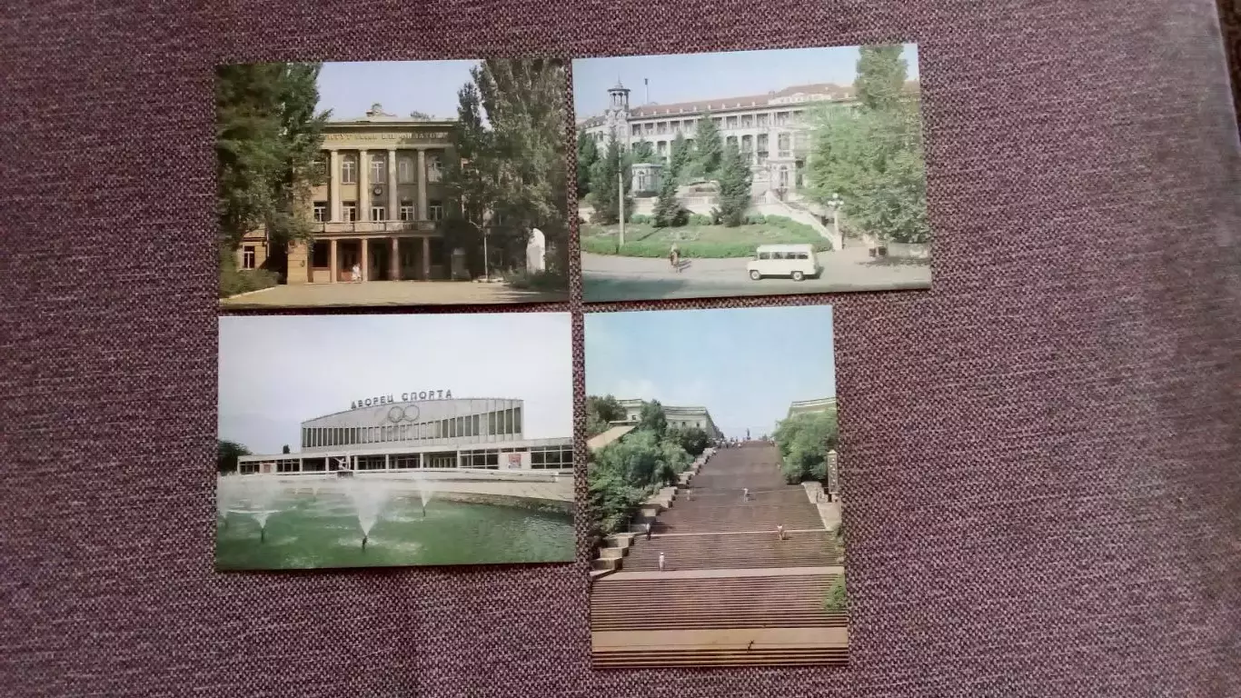 Города СССР : Одесса (Украина) 1987 г. полный набор - 15 открыток (чистые) 4