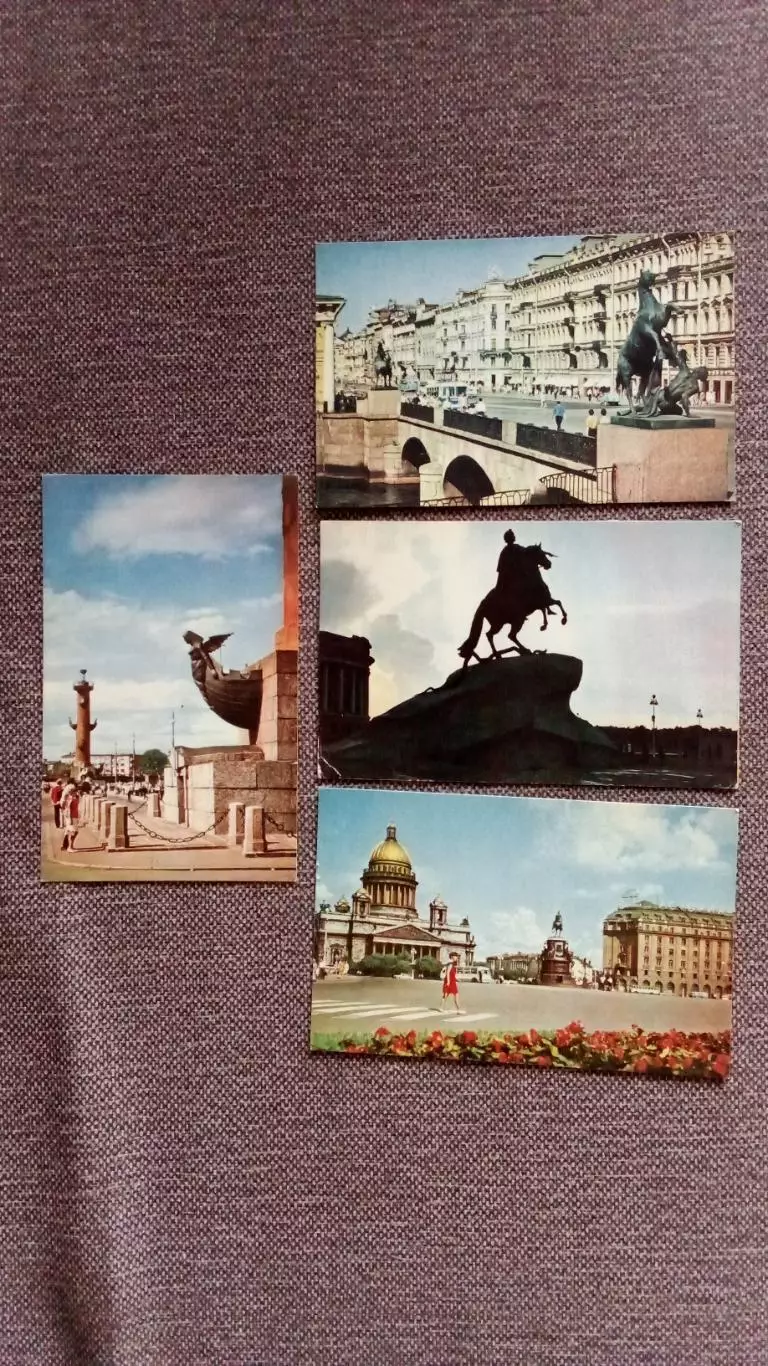 Города СССР : Ленинград (Санкт-Петербург) 1970 г. полный набор - 15 открыток 3