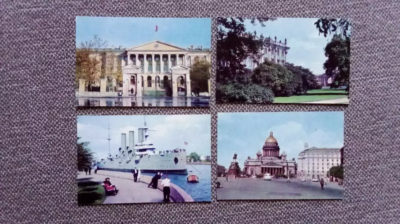 Города СССР : Ленинград 1969 г. полный набор - 10 открыток (чистые , в идеале) 3