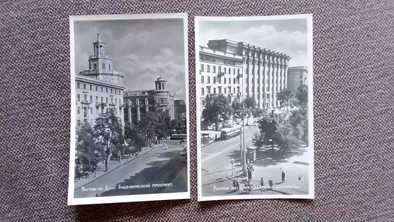 Города СССР Ростов на Дону 1961 г. полный набор - 6 открыток (чистые) Аэропорт 6