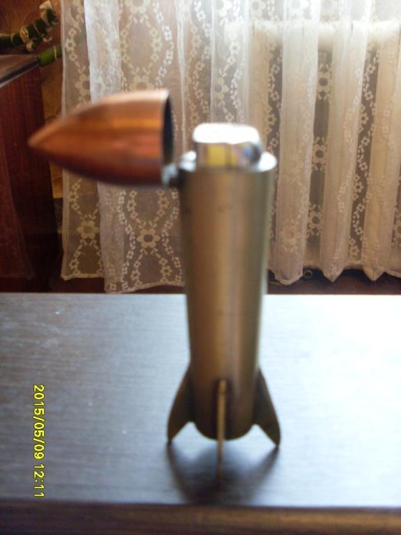 Зажигалка Ракета ( металл - медь , латунь ) 4