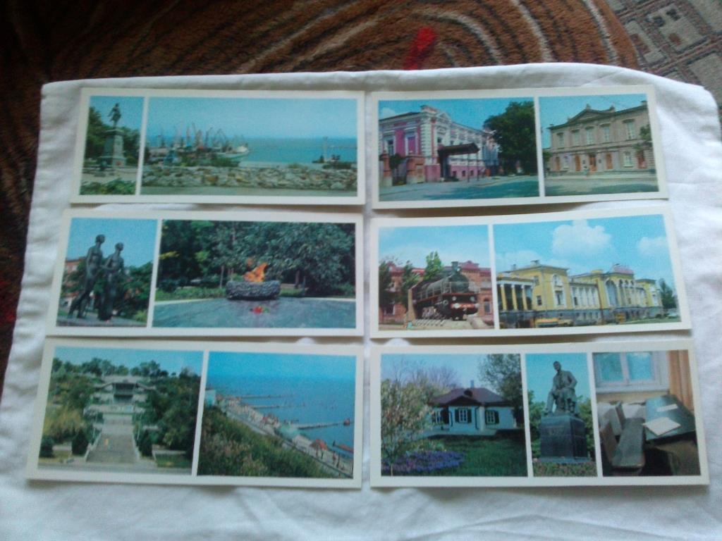 Города СССР : Таганрог 1978 г. полный набор - 12 открыток (чистые , в идеале) 3