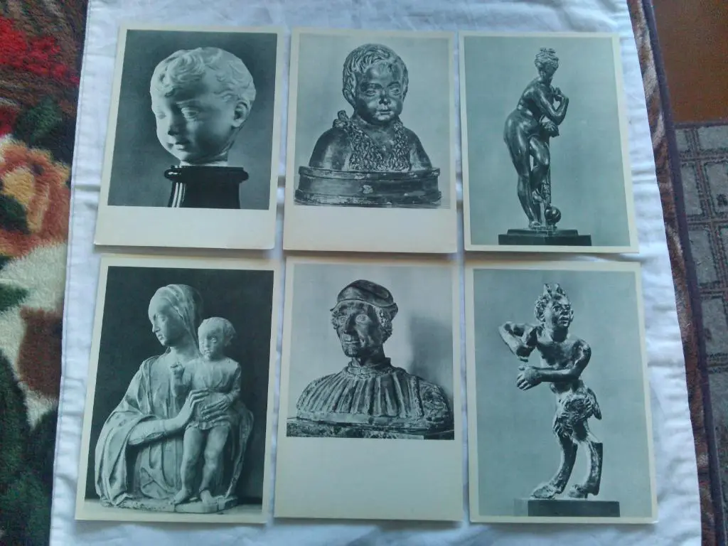 Итальянская скульптура XV - XVI веков 1972 г. , полный набор - 24 открытки 1
