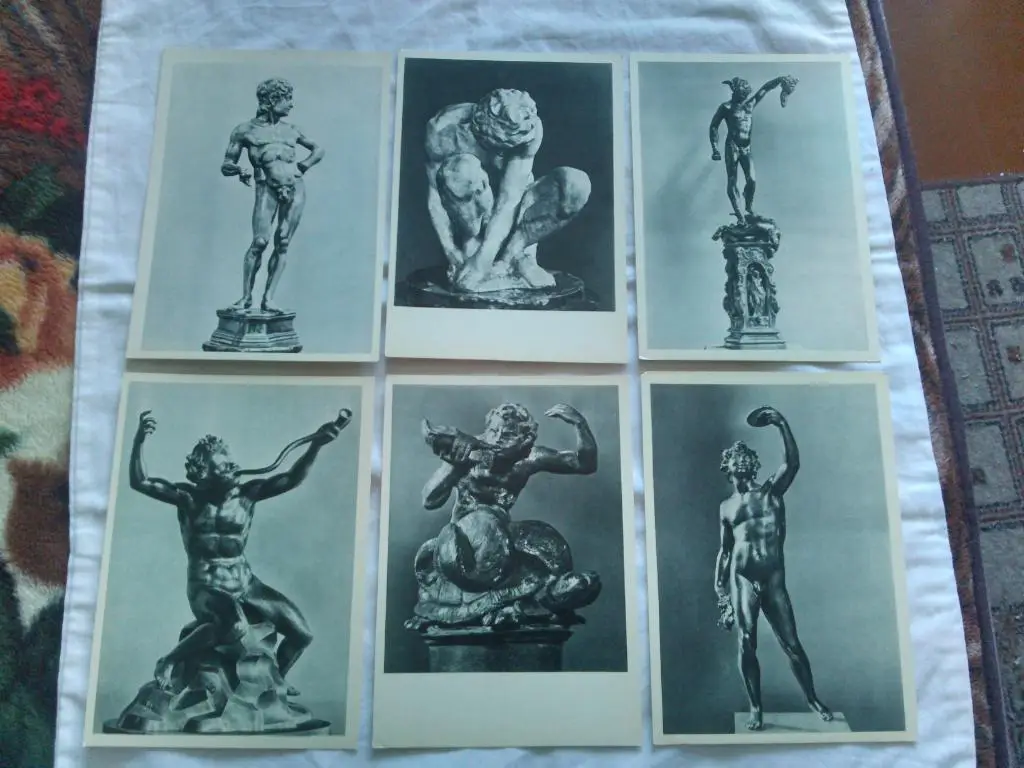 Итальянская скульптура XV - XVI веков 1972 г. , полный набор - 24 открытки 3