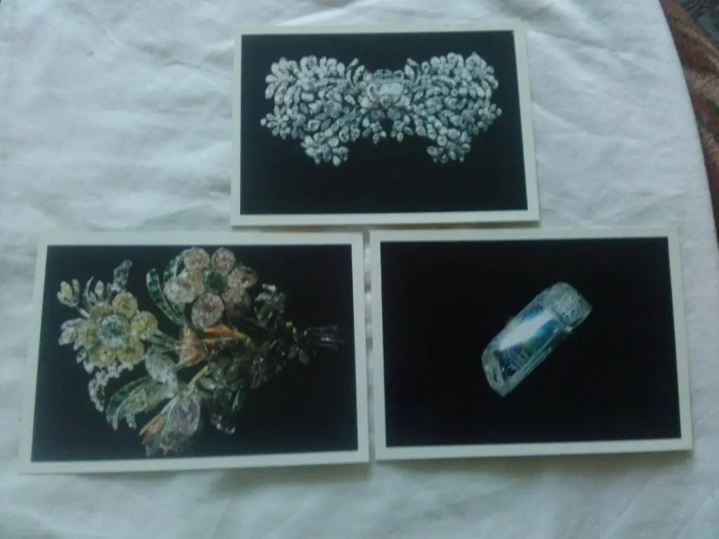 Алмазный фонд СССР 1991 г. , полный набор - 15 открыток ( чистые , в идеале ) 4