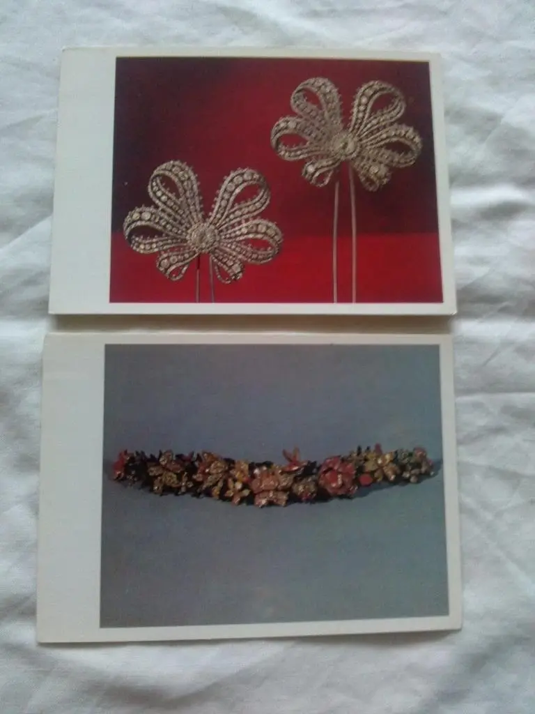 Сокровища Алмазного фонда СССР 1981 г. полный набор - 16 открыток (чистые) идеал 5