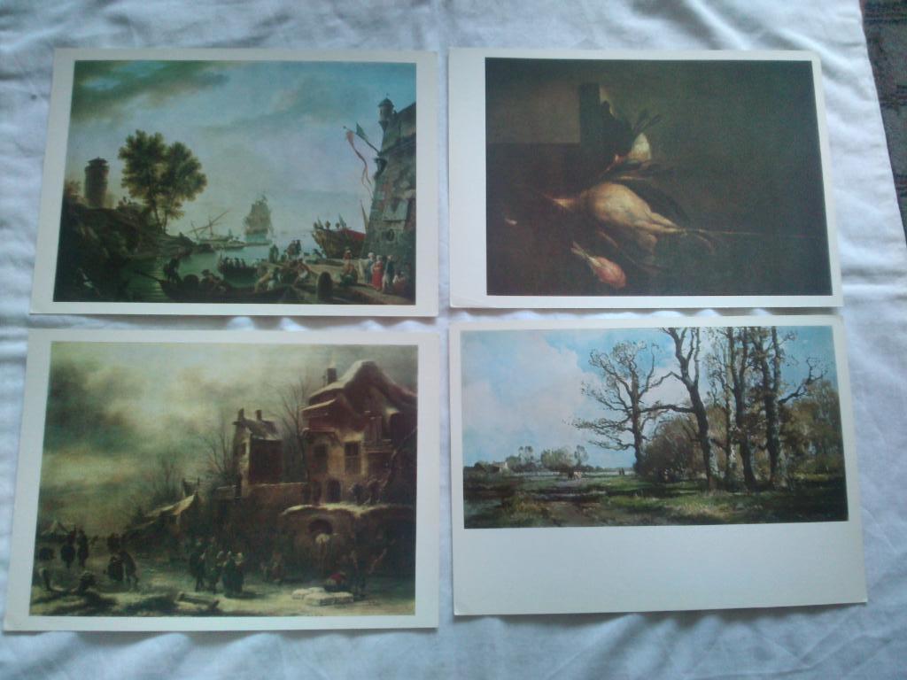 Западноевропейская живопись 1979 г. полный набор - 16 открыток ( большие ) 4