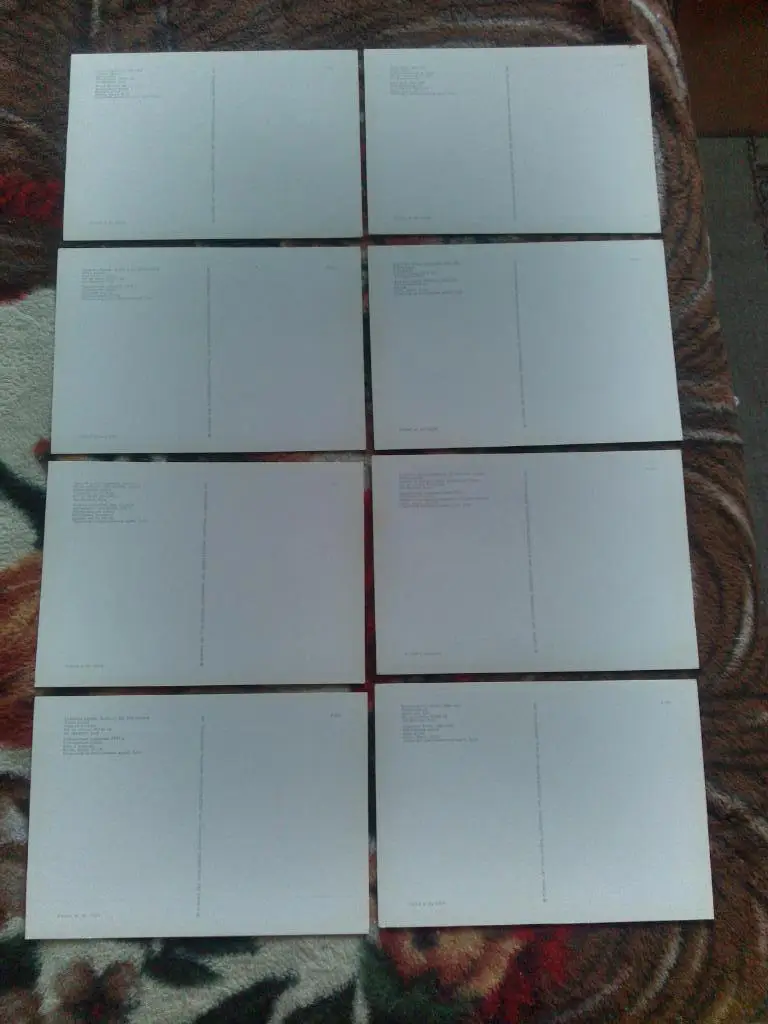 Западноевропейская живопись 1979 г. полный набор - 16 открыток ( большие ) 6