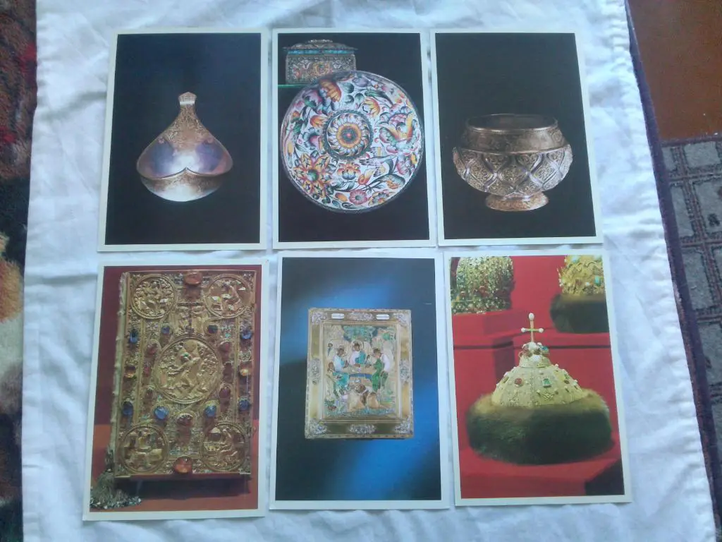 Оружейная палата 1989 г. Москва , полный набор - 18 открыток (чистые , в идеале) 3