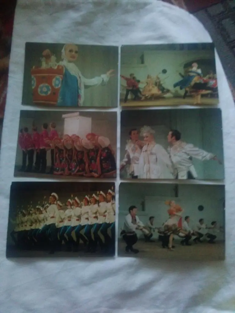 Красноярский ансамбльТанец Сибири1975 г. , полный набор - 17 открыток 2