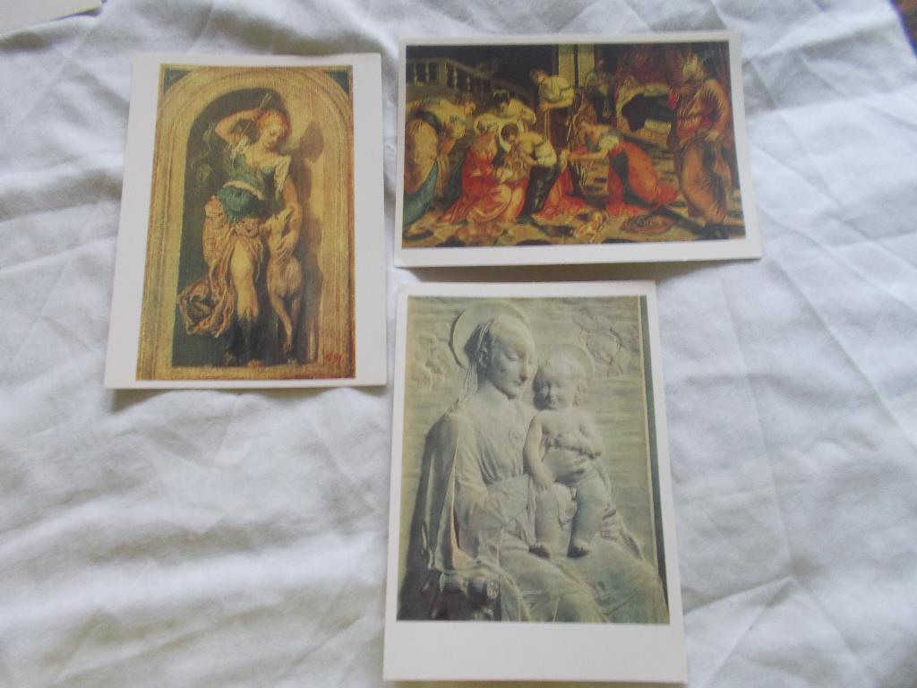 Живопись Искусство итальянского Возраждения 1983 г. полный набор - 16 открыток 3