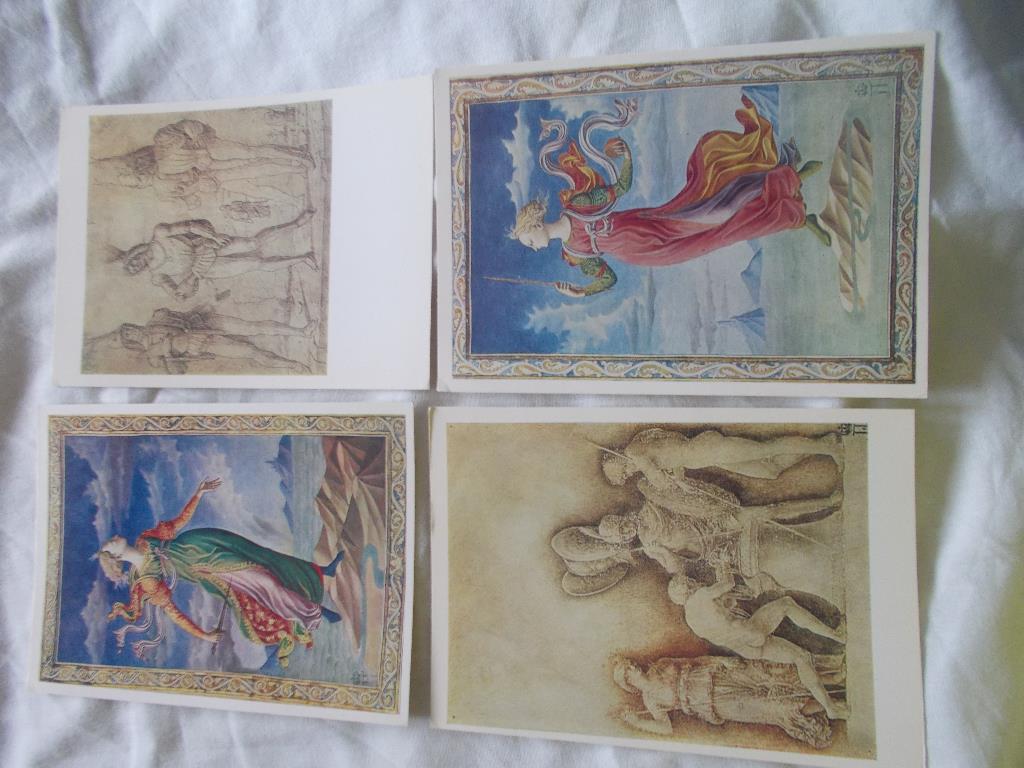 Живопись Искусство итальянского Возраждения 1983 г. полный набор - 16 открыток 5