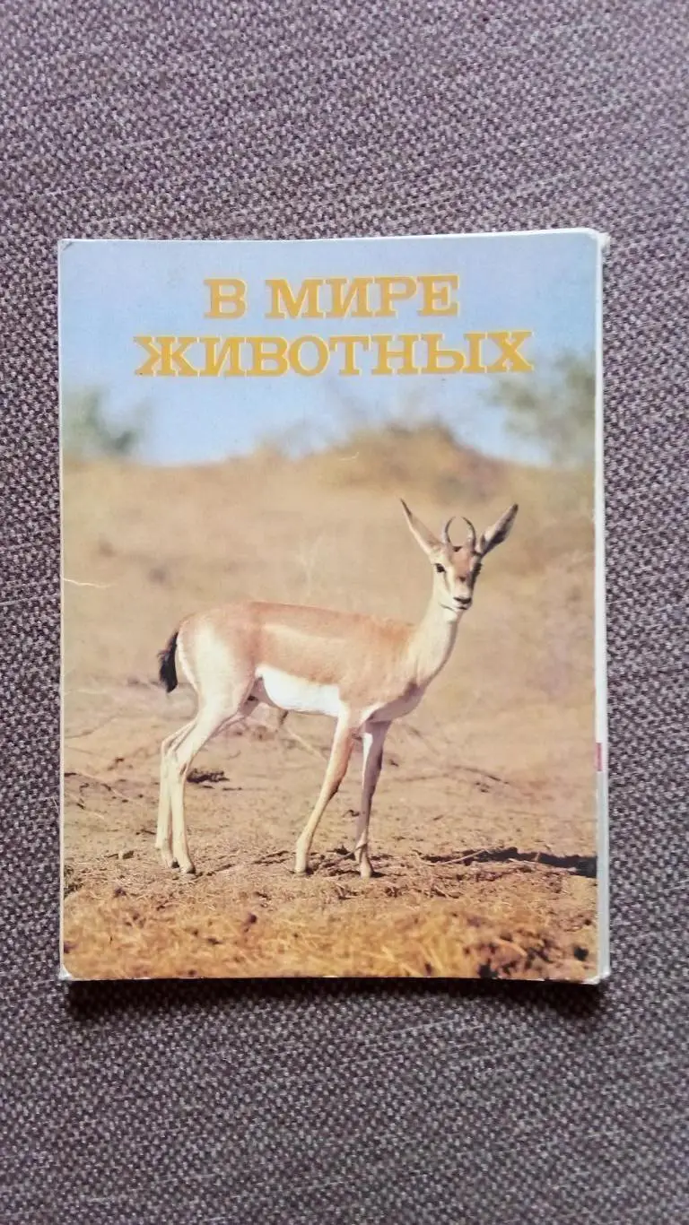 В мире животных 1989 г. полный набор - 18 открыток ( чистые ) Животные , фауна