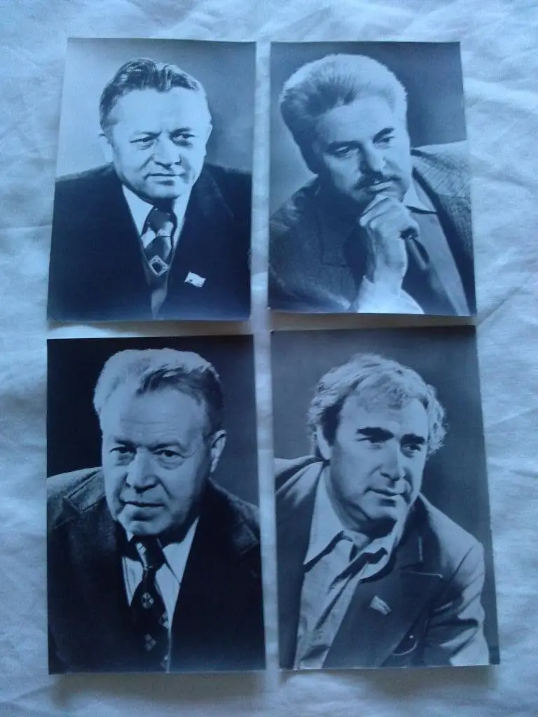 Советские писатели - прозаики 1981 г. полный набор - 10 открыток (чистые , идеал 2