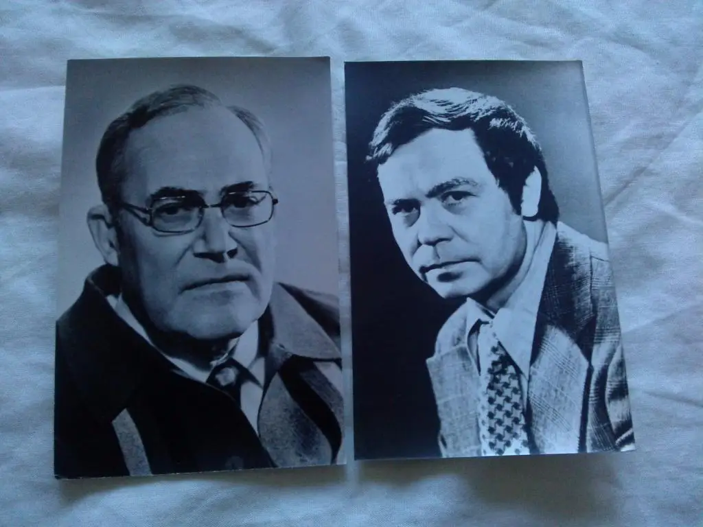 Советские писатели - прозаики 1981 г. полный набор - 10 открыток (чистые , идеал 4