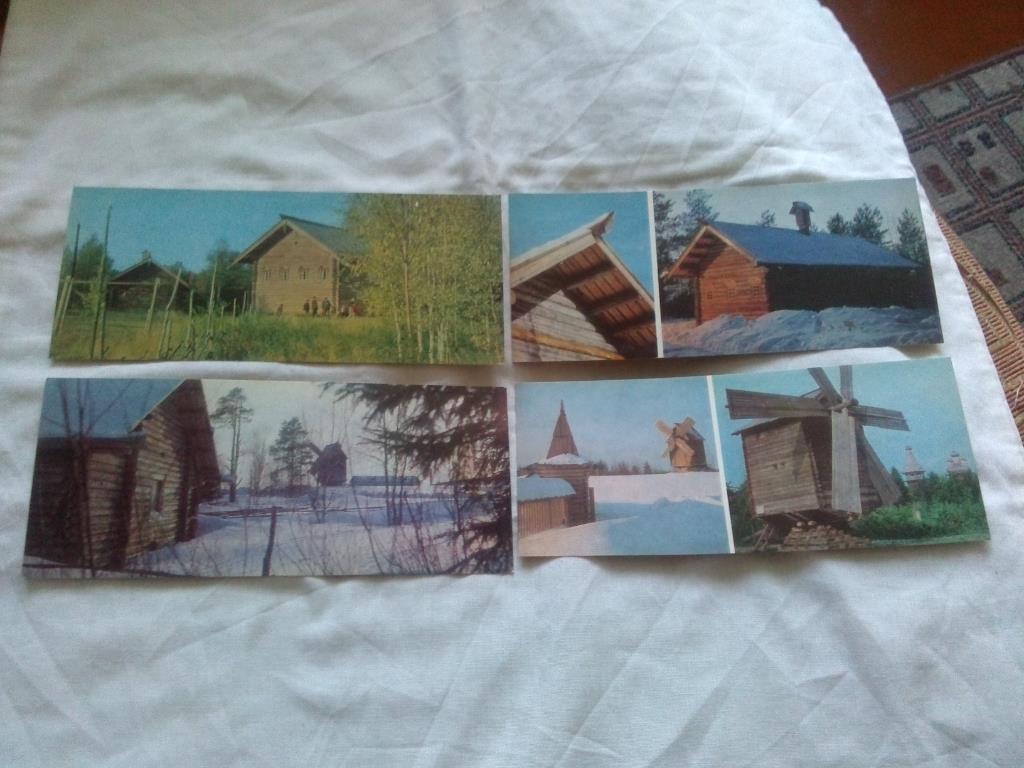 Архангельский музей деревянного зодчества 1981 г. полный набор - 16 открыток 3