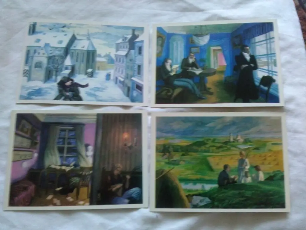 Ю.Тынянов - Кюхля (иллюстрации Инны Литвин) 1980 г. полный набор - 16 открыток 3