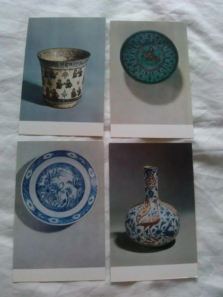 Керамика средневекового Ирана 1974 г. полный набор - 16 открыток (чистые) идеал 2