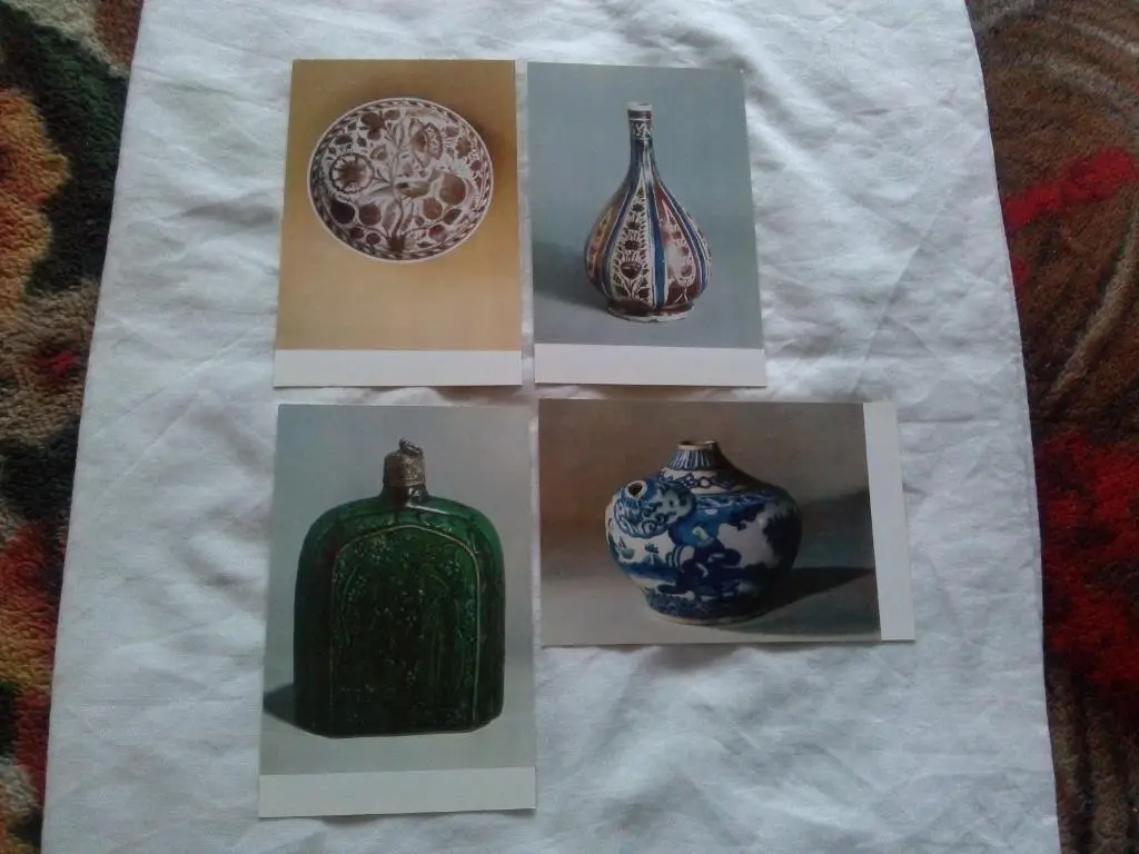 Керамика средневекового Ирана 1974 г. полный набор - 16 открыток (чистые) идеал 5