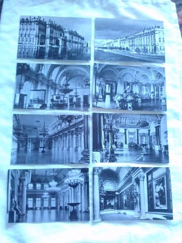 Зимний дворец 1975 г. , полный набор - 15 открыток (чистые) Ленинград 2