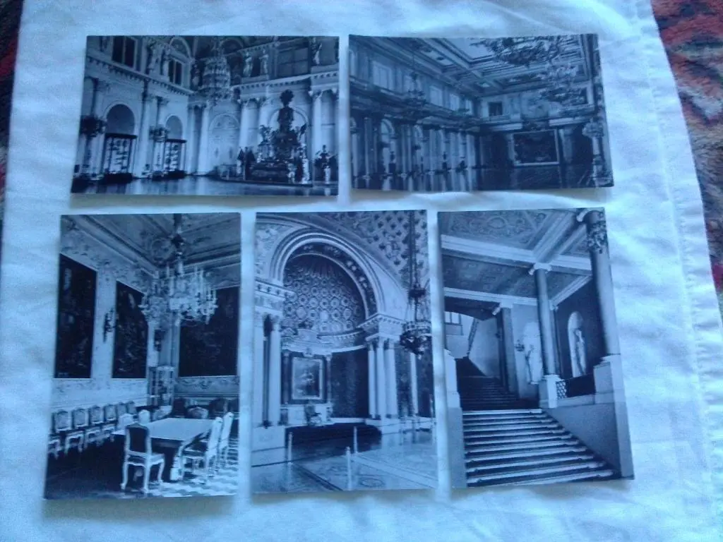 Зимний дворец 1975 г. , полный набор - 15 открыток (чистые) Ленинград 3