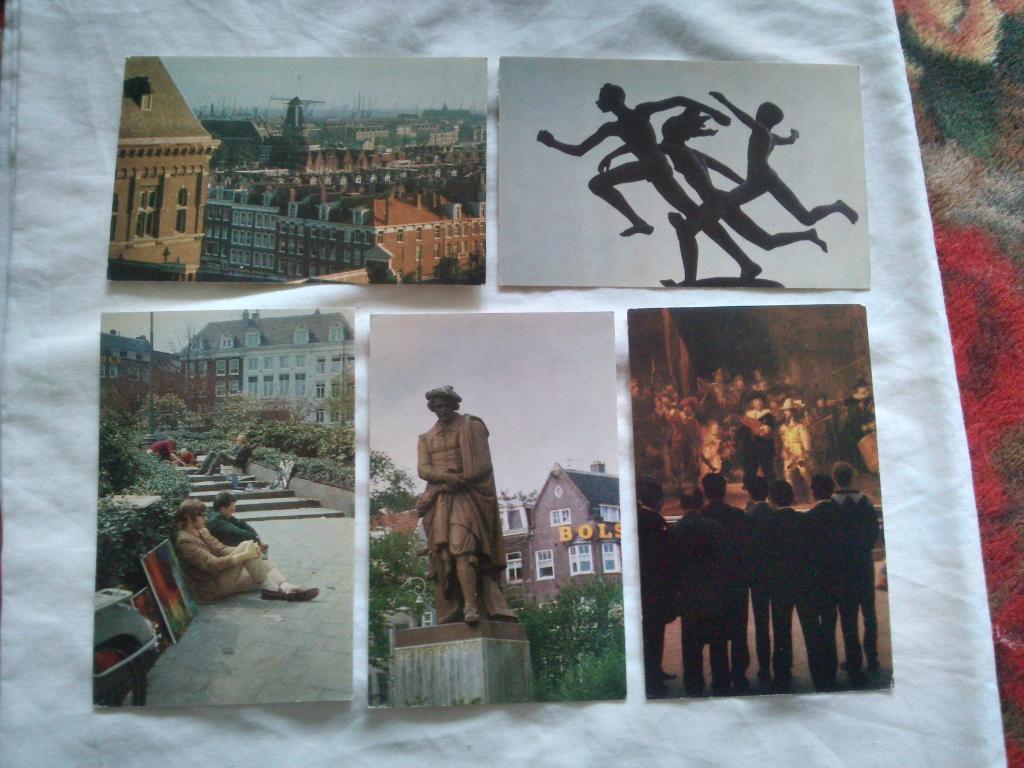 Страны Европы : Голландия (Нидерланды) 1976 г. полный набор - 17 открыток чистые 4