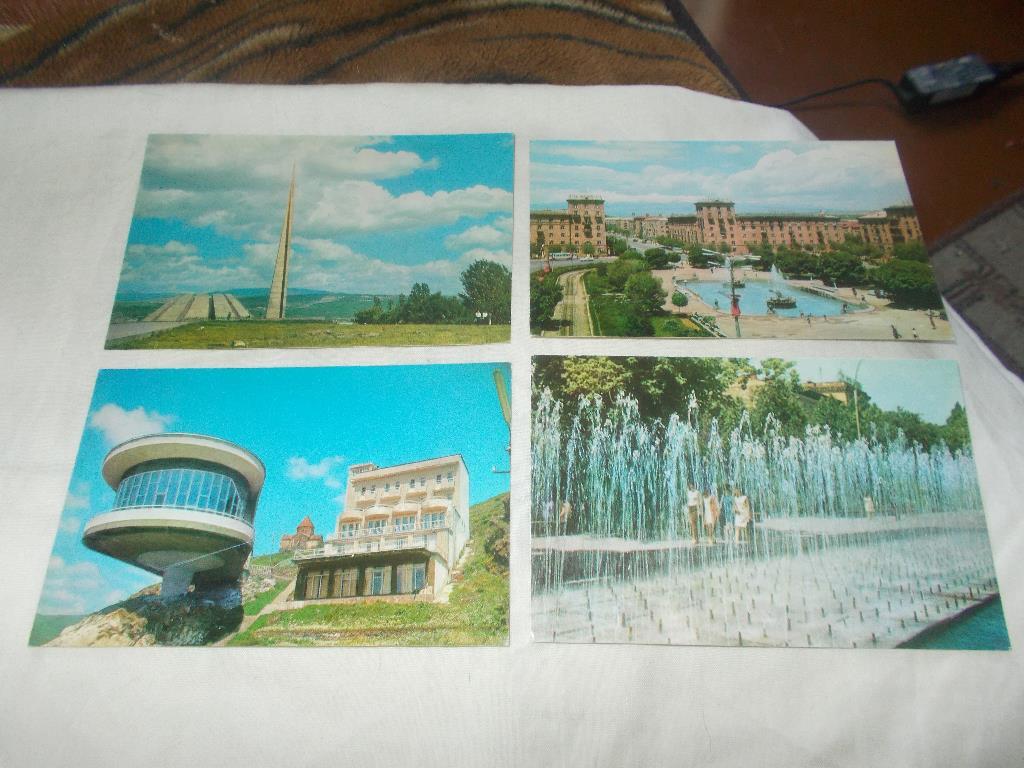 Города СССР : Ереван ( Армения ) 1971 г. , полный набор - 16 открыток ( чистые ) 3