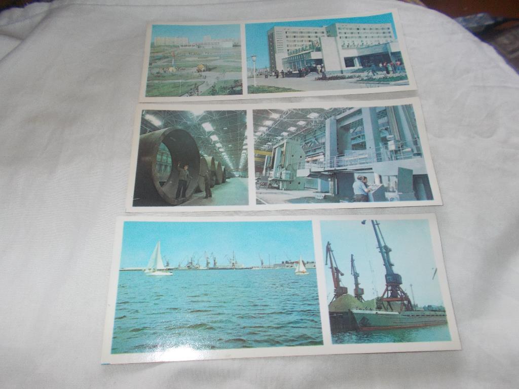 Города СССР : Волгодонск - Атоммаш 1978 г. , полный набор - 13 открыток. Редкий 3