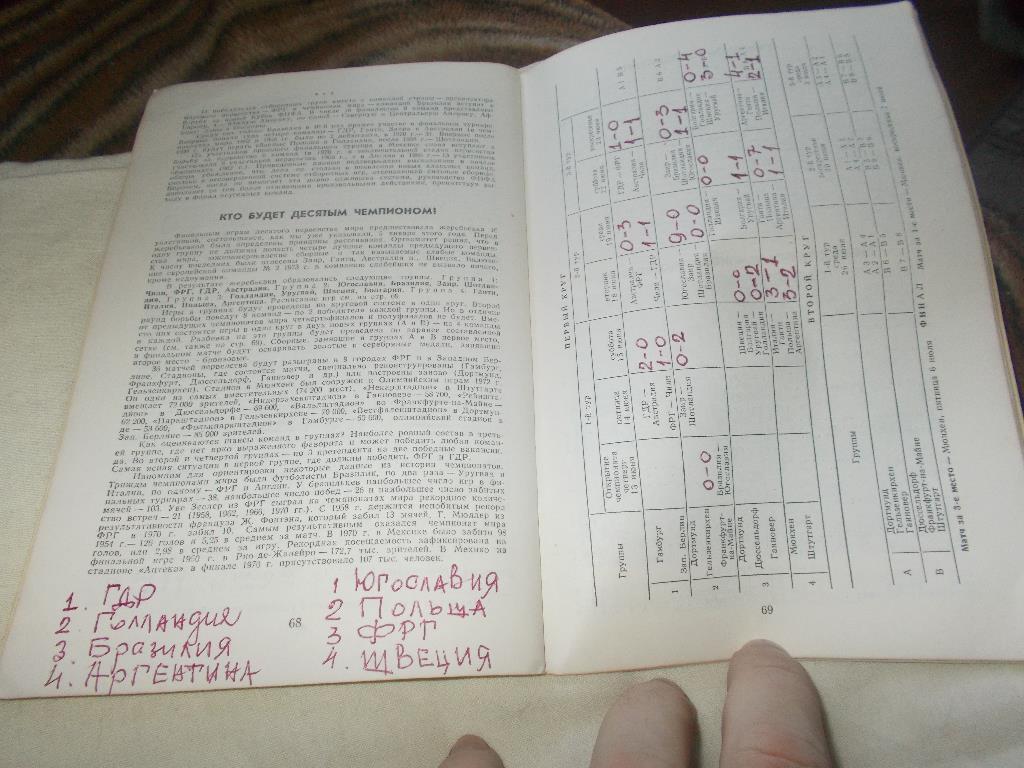 Календарь - справочник Футбол 1974 г. ( Лужники , А. Соскин ) 2