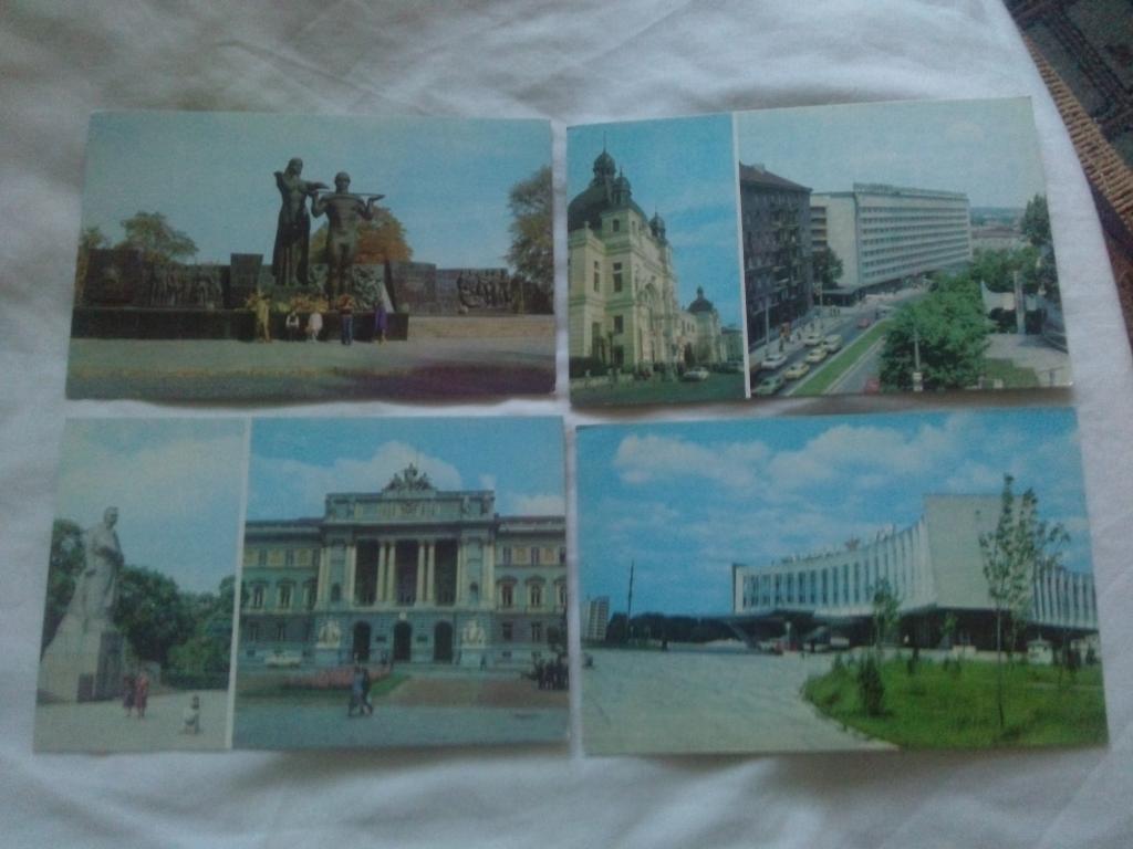 Города СССР : Львов 1982 г. полный набор - 11 открыток ( чистые , в идеале ) 2